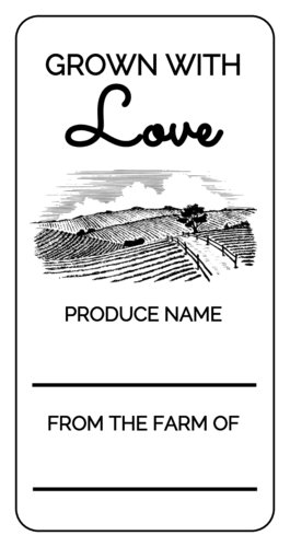 Farm Share Produce Packaging Label