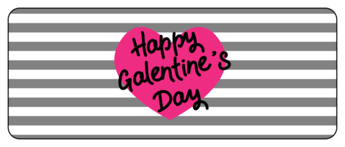 Striped Galentine S Day Favor Label Onlinelabels Com