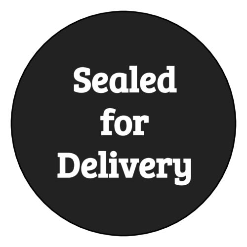 "Sealed For Delivery" Take-Out Box Tamper-Proof Label