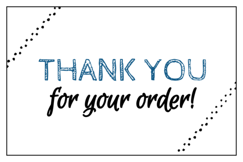 Details about / Thank You For Your Order Stickers Professional Business Lab...