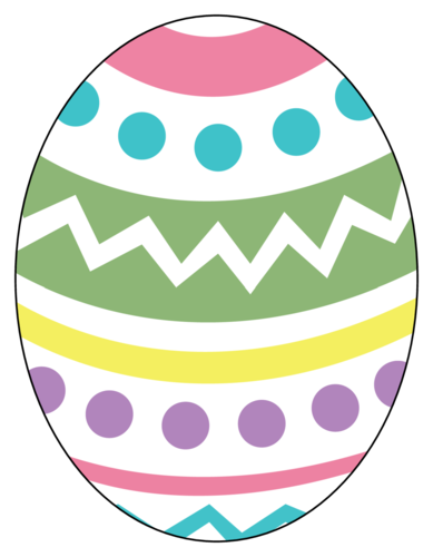 Decorative Easter Egg Label