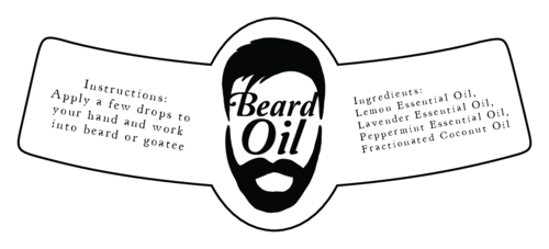 Beard Oil Gift Label