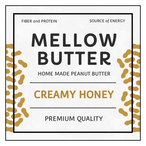 peanut butter label template