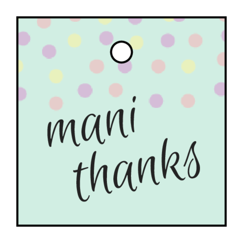  Mani Thanks Cardstock Tag Template Online Labels 