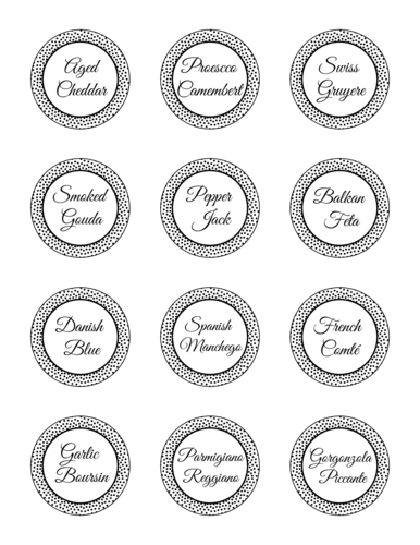 Cheese Board Labels Template OnlineLabels 