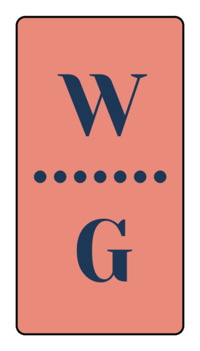 Vertical Two Letter Monogram Label