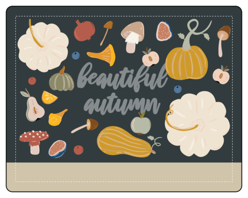 "Beautiful Autumn" Write-In Jar and Bottle Label