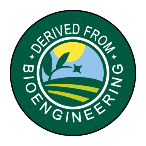 "Derived From Bioengineering" Color Label