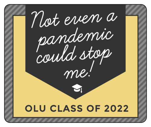"Not even a pandemic could stop me!" Graduation Wine Label