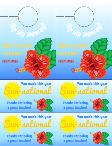 Avery Printable Door Hangers with Tear-Away Cards, 4.25 x 11