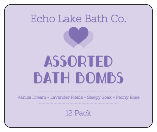 Simple Bath Bomb Packaging Label