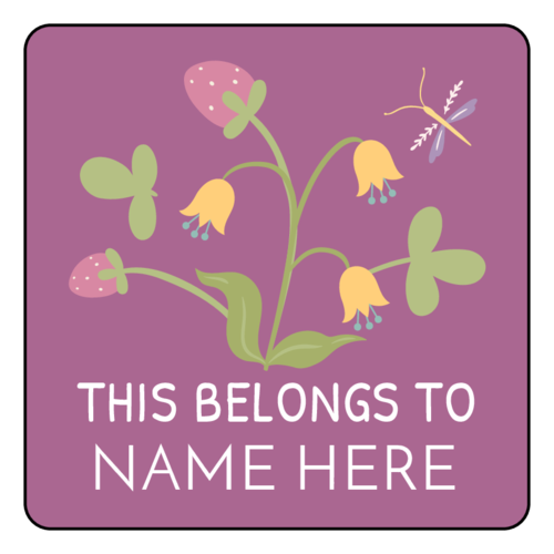 "This Belongs To" Floral Classroom Labels