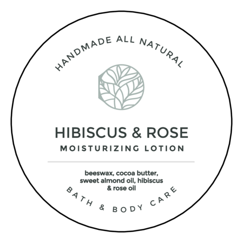 Clean Modern Bath and Body Product Label