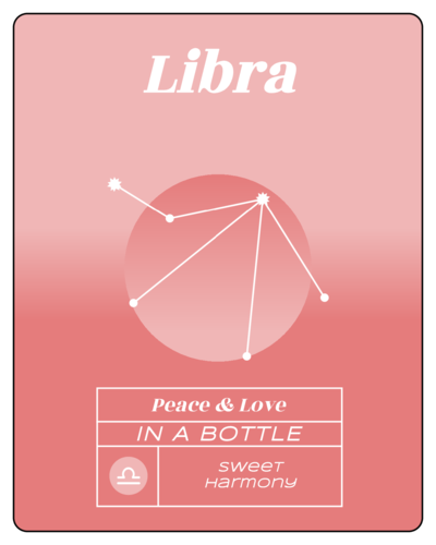Libra Elixir Zodiac Gift Favor Label