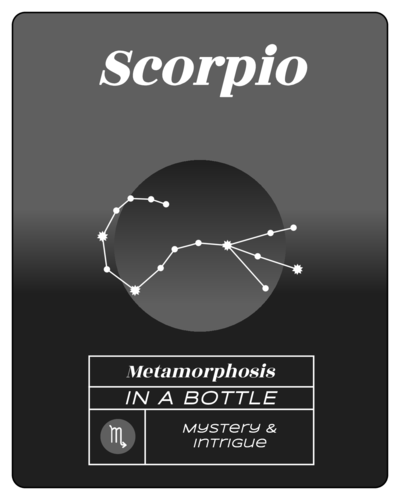 Scorpio Elixir Zodiac Gift Favor Label