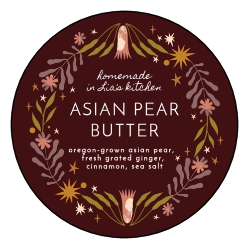 Autumn Homemade Kitchen Treats Circle Label