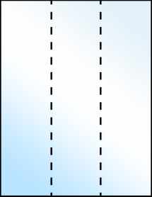 Sheet of 8.5" x 11" White Gloss Inkjet labels