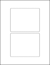 5" x 4" Blank Label Template - OL1958