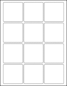 2 5 X 2 5 Square Blank Label Template Ol291