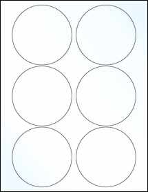 3.5" Circle Labels - Clear Gloss Laser - OL3282CL