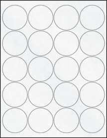 2" Circle Labels - Clear Matte Inkjet - OL5375CJ