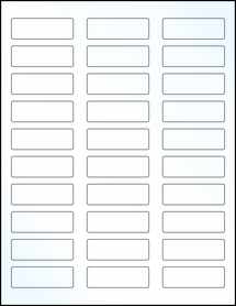 2.25" x 0.75" Labels - Clear Gloss Inkjet - OL6950CK