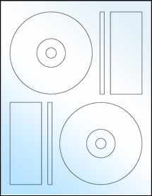 4.6406" CD / DVD Labels - White Gloss Inkjet - OL9985WG