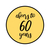 Happy 60th Birthday Kiss Candy Labels (Black, Gold) - Pre-Printed