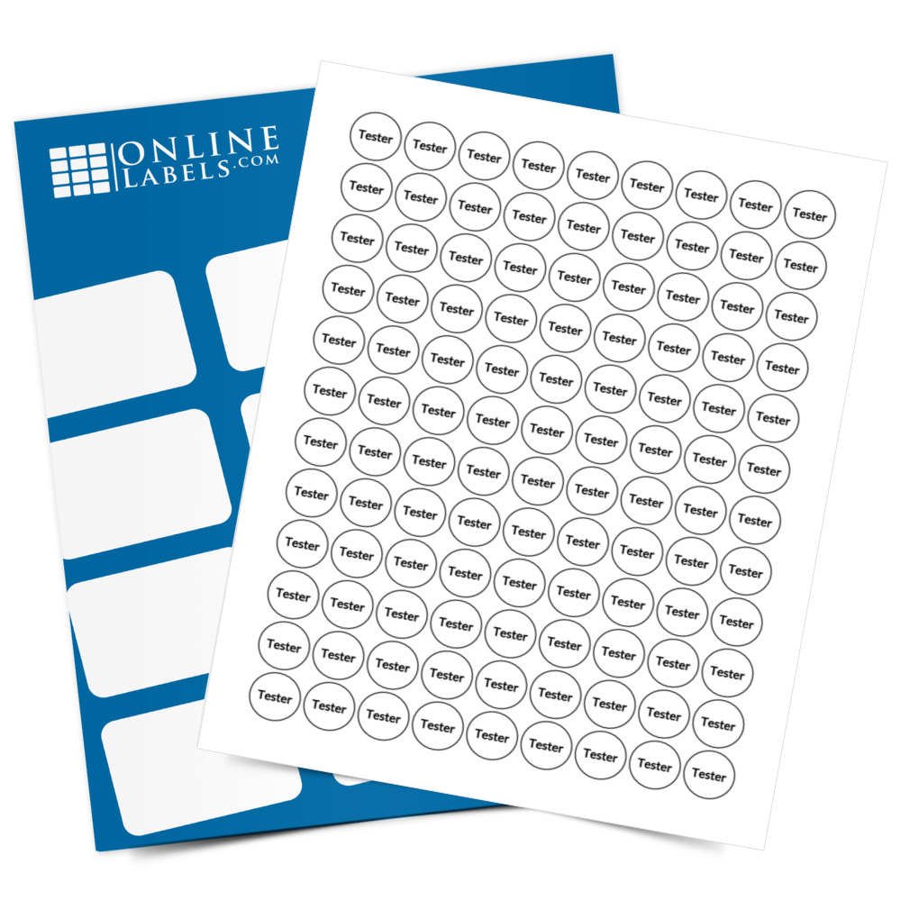 Cosmetic "Tester" Labels - Pre-Printed Labels - Full Label Sheet