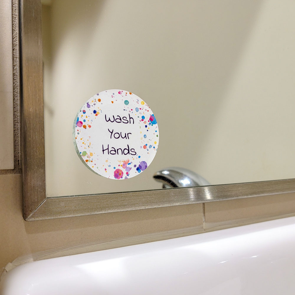 "Wash Your Hands" Stickers - Pre-Printed Labels