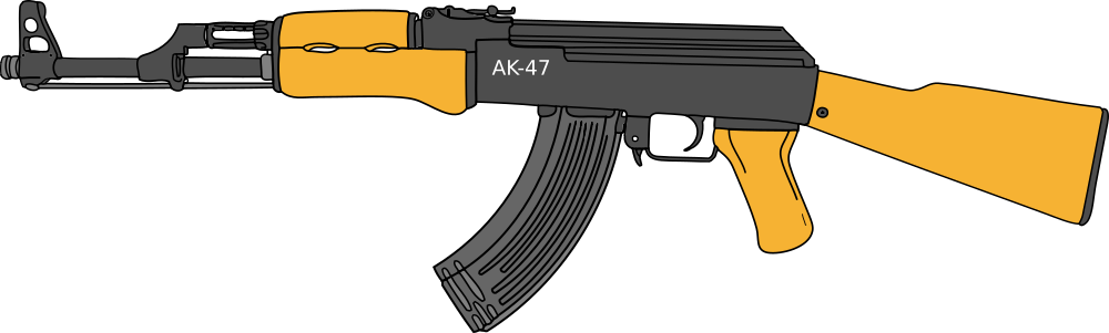 OnlineLabels Clip Art - AK-47