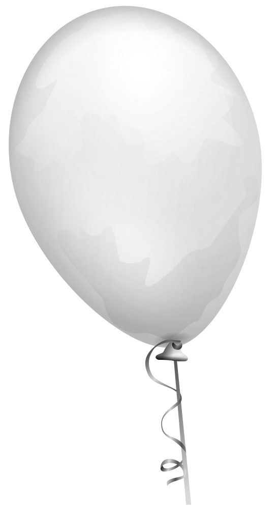 OnlineLabels Clip Art - White balloon