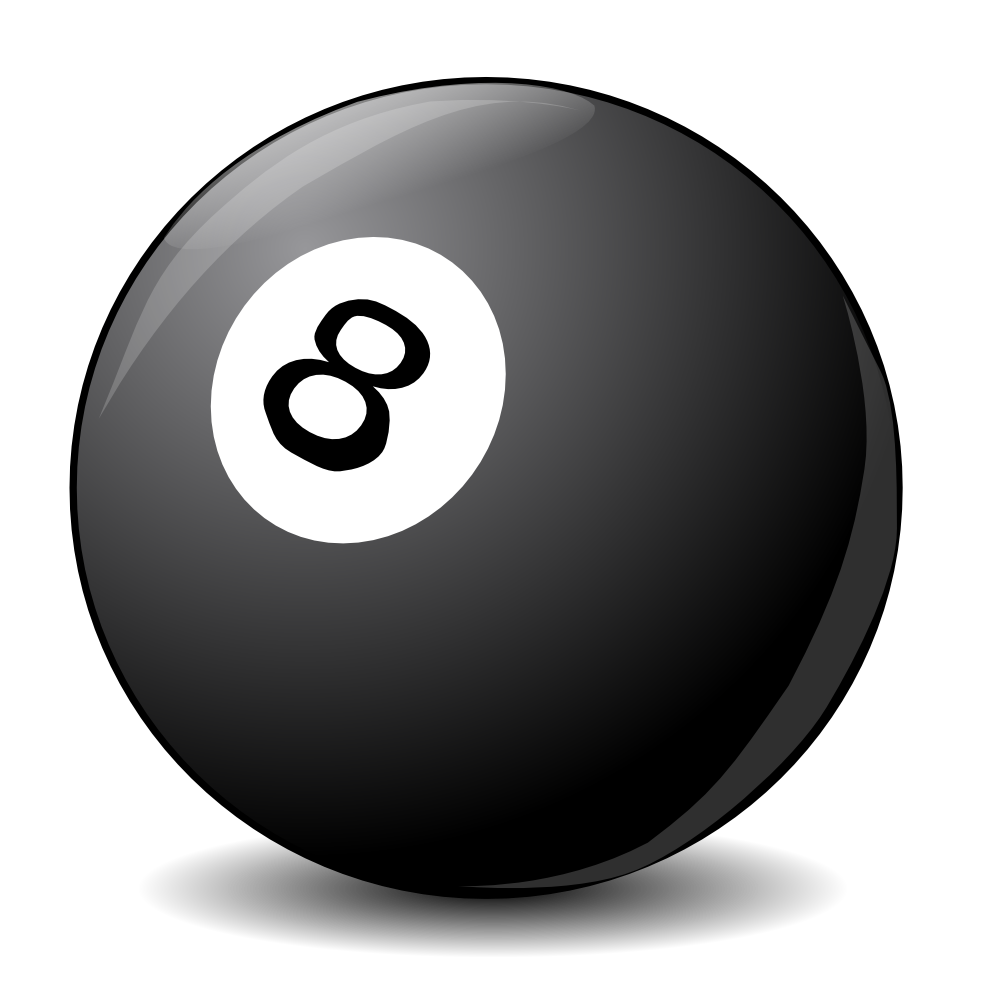 OnlineLabels Clip Art - 8 ball