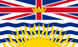 Flag of British Columbia Canada