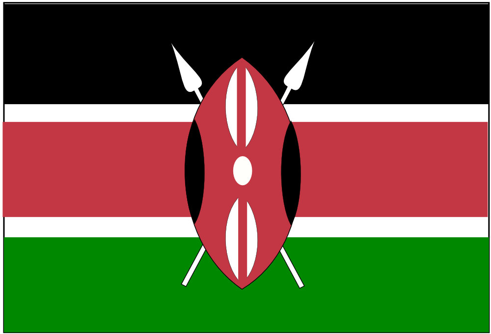 OnlineLabels Clip Art - Flag of Kenya