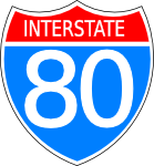 Interstate highway sign