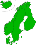 Map of Scandinavia