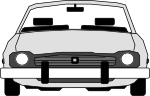 car front view