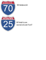 Interstate Highway Sign