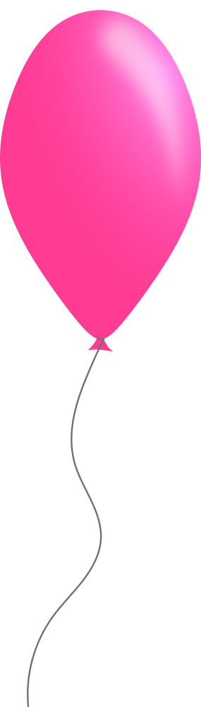 Onlinelabels Clip Art - Pink Balloon