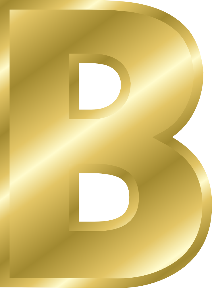 OnlineLabels Clip Art - Effect Letters alphabet gold