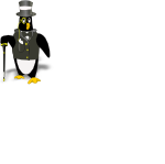 penguin wearing tux 1