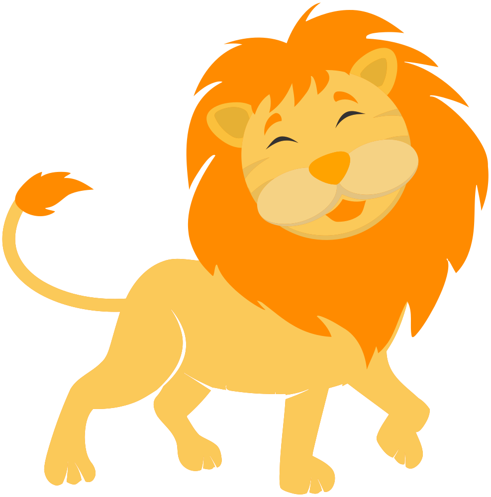 OnlineLabels Clip Art - Cute lion