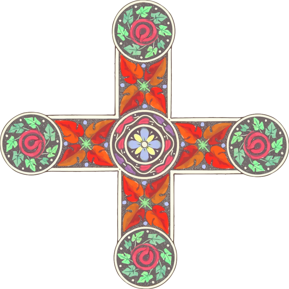 OnlineLabels Clip Art - Ornamental cross 5