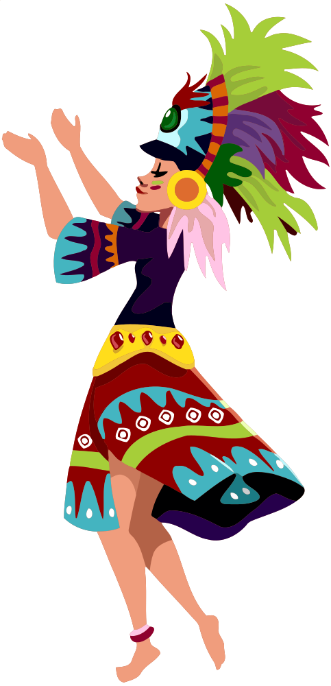 Download OnlineLabels Clip Art - Sinulog dancer 2