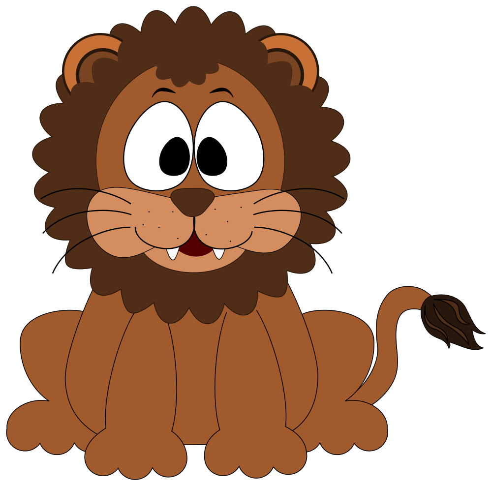 OnlineLabels Clip Art - Cartoon Lion