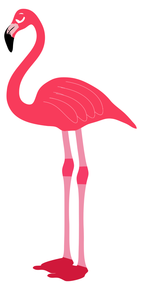 OnlineLabels Clip Art - Flamingo