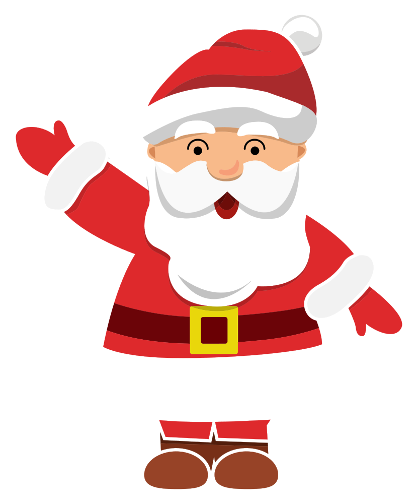 OnlineLabels Clip Art Santa Waving