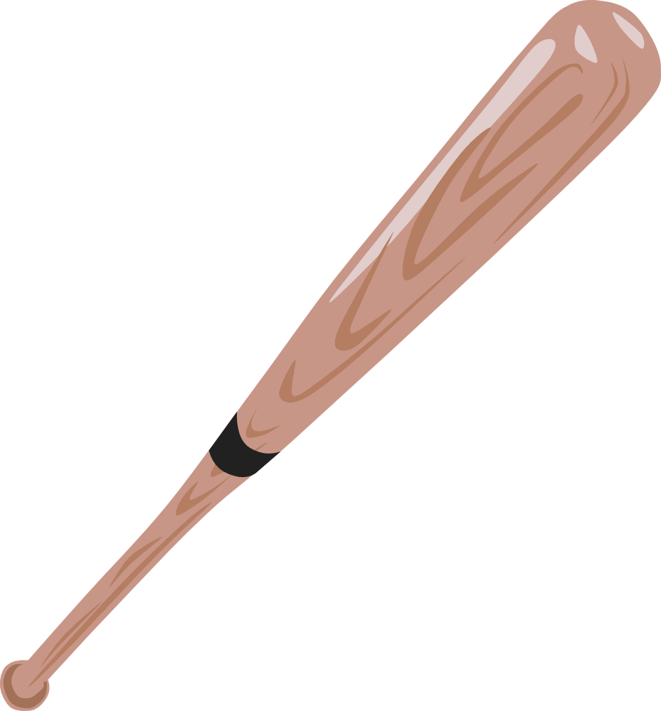 Onlinelabels Clip Art Baseball Bat 