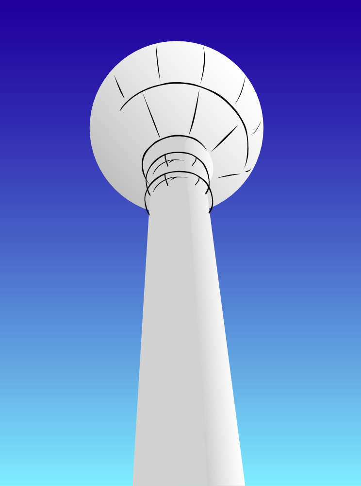 OnlineLabels Clip Art - Water Tower